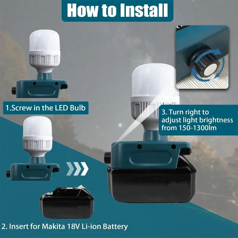 Outdoor Lighting Voltage - Lampu LED Portabel untuk Pekerjaan, Lampu