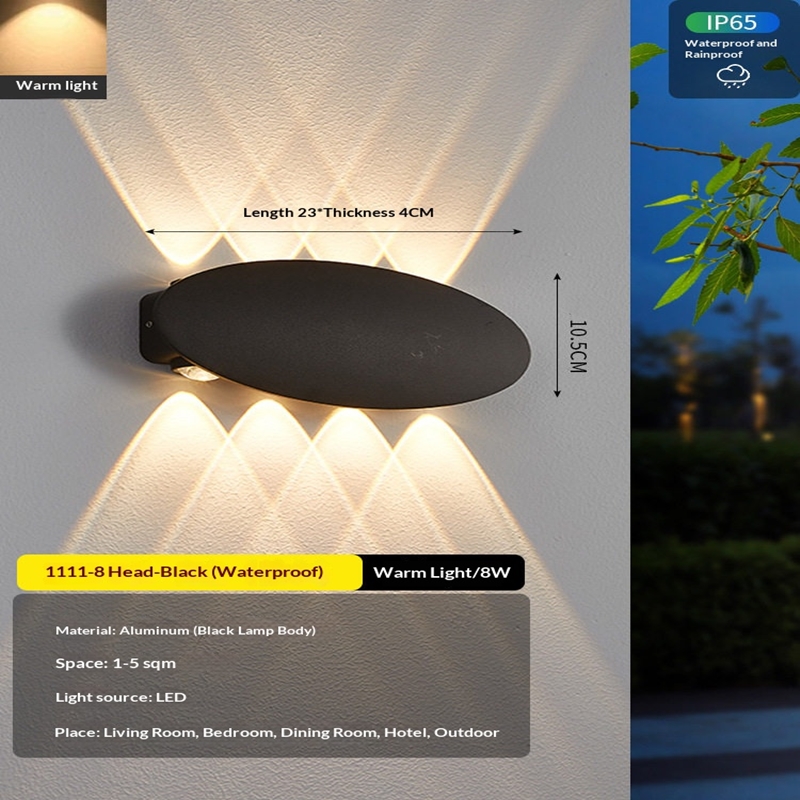 Outdoor Lighting Voltage - Lampu Dinding Taman LED Oval Modern