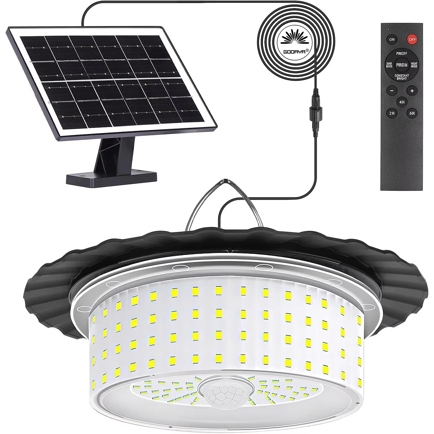 Outdoor Lighting Pendant - Lampu Gantung Tenaga Surya 224-LED dengan