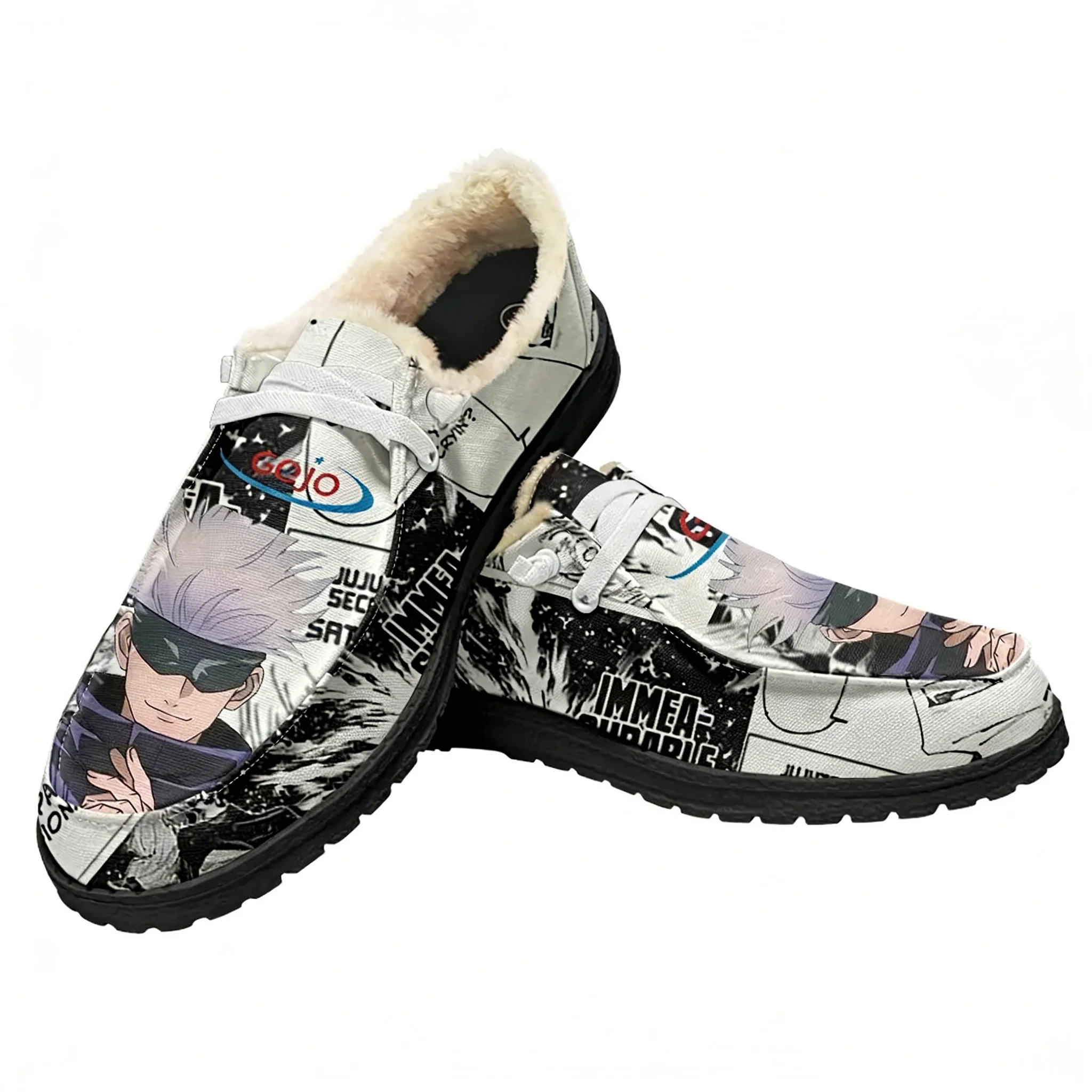 Outdoor Lighting Round - Satoru Gojo Sepatu Flat Beludru Sepatu