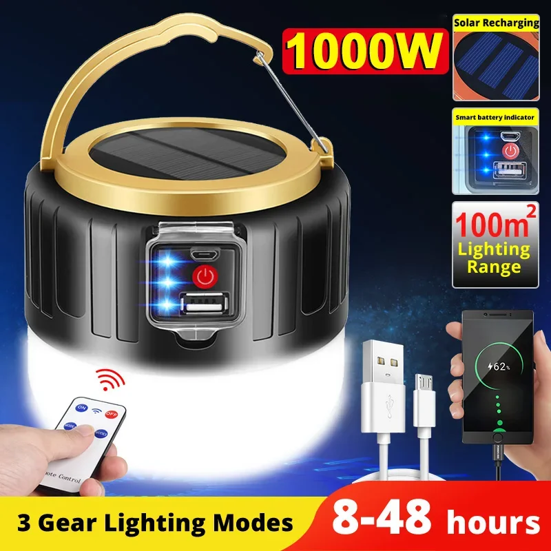 Outdoor Lighting Led Fixtures - Lampu Kemah Tenaga Surya LED Lentera