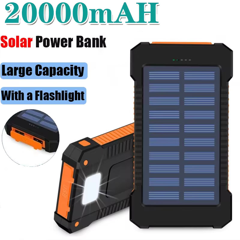 Outdoor Lighting Experts - Bank Daya Tenaga Surya 20000mAh Kapasitas