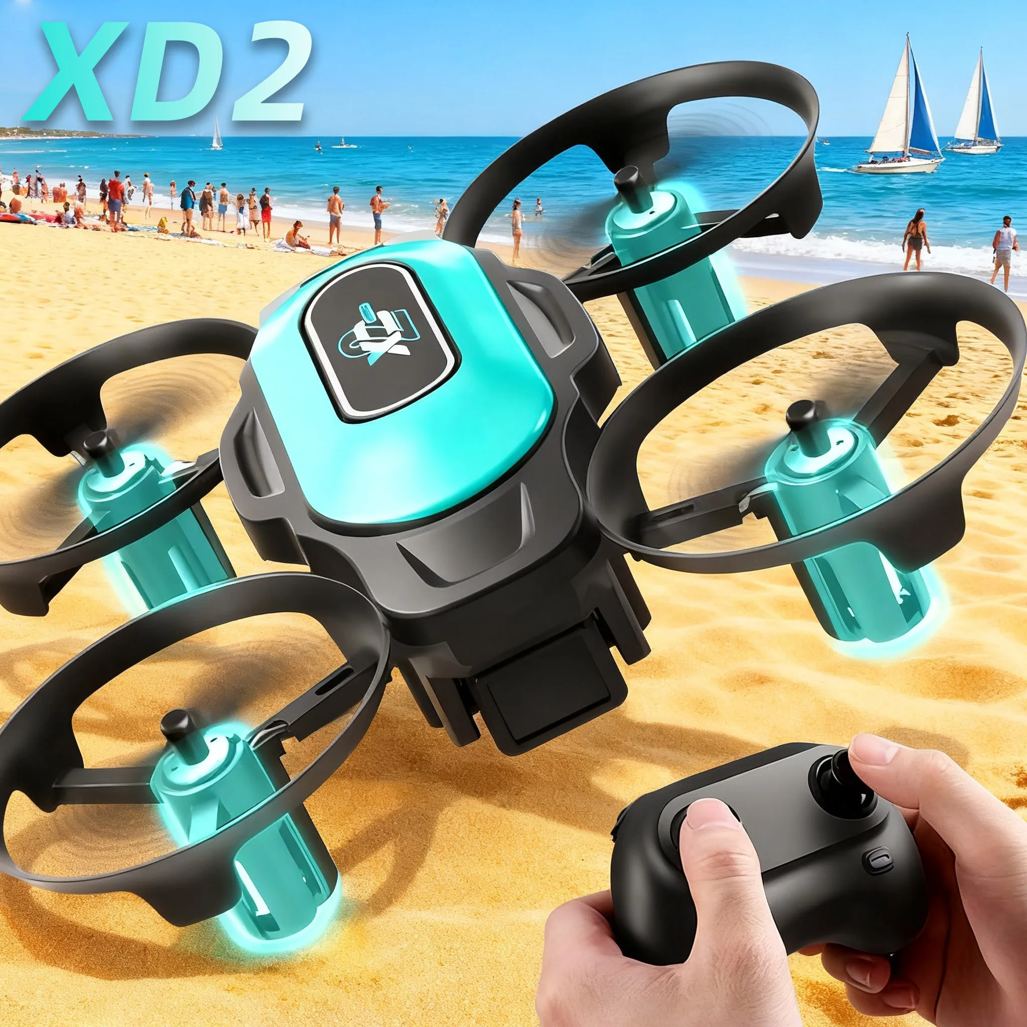 Outdoor Lighting Remote Control - XD2 Mini Drone, 360 ° Aksi