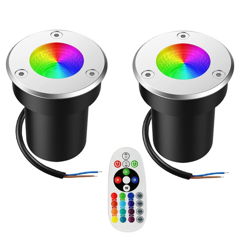 Outdoor Lighting Voltage - A01F-Lampu Tanam Luar Ruangan 12V RGBW