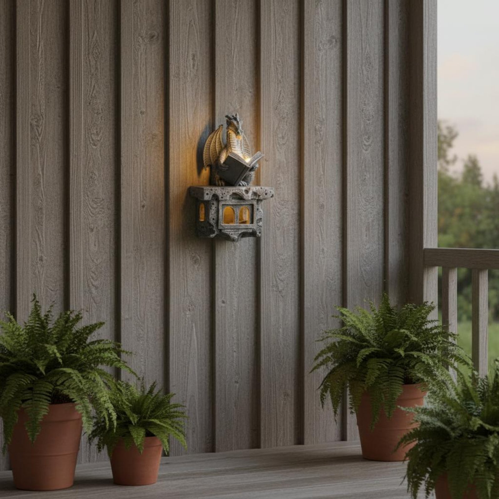 Outdoor Lighting Wall - Solar Wyvern Wall Shine Otomatis Menyala/Mematikan