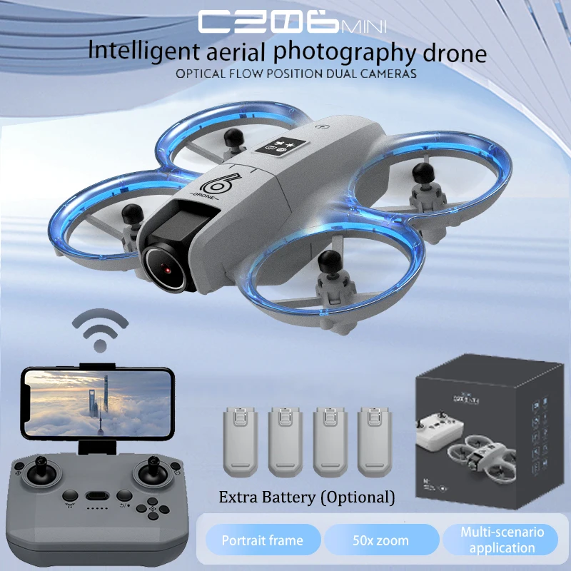 Outdoor Lighting Remote Control - Drone Quadcopter RC Mini CZ06 -