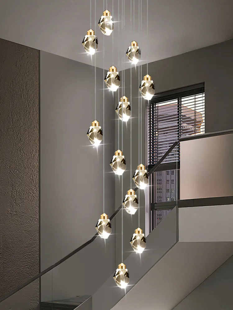 Outdoor Lighting Pendant - Lampu gantung kristal Nordic, lampu gantung
