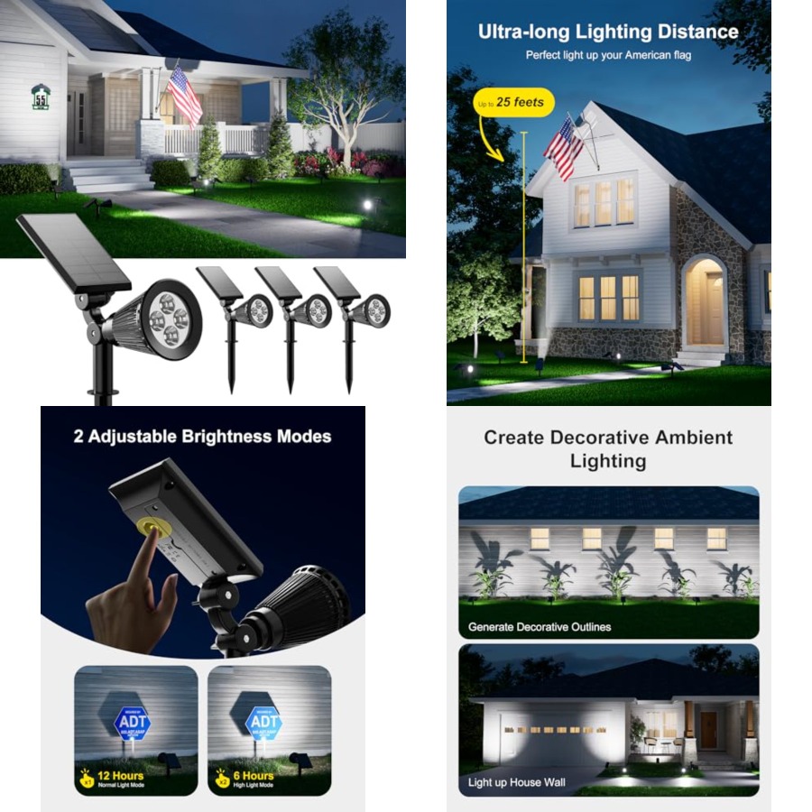 Outdoor Lighting Wall - Lampu Sorot Tenaga Surya Tahan Air