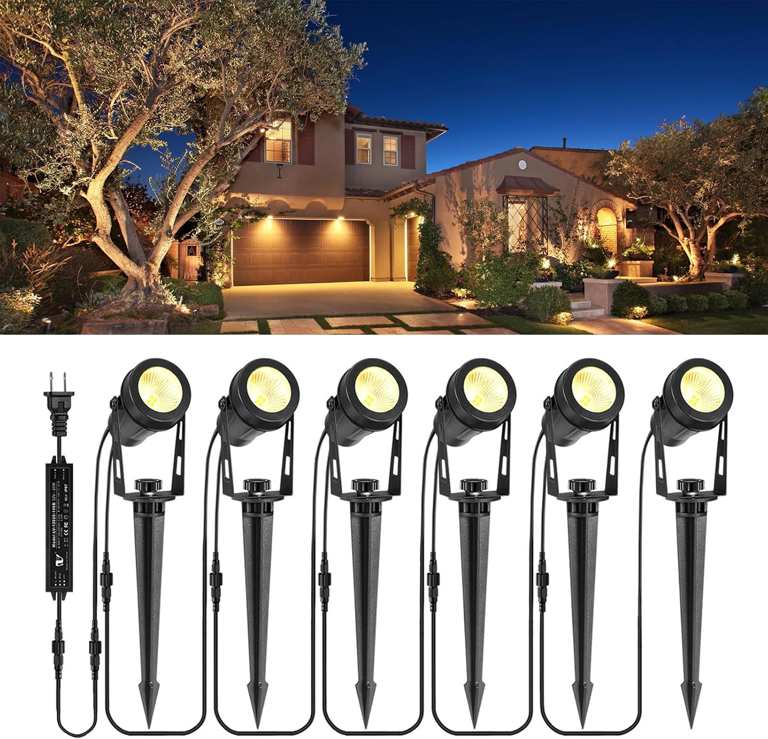 Outdoor Lighting Voltage - Lampu Lanskap Tegangan Rendah 6 Buah,