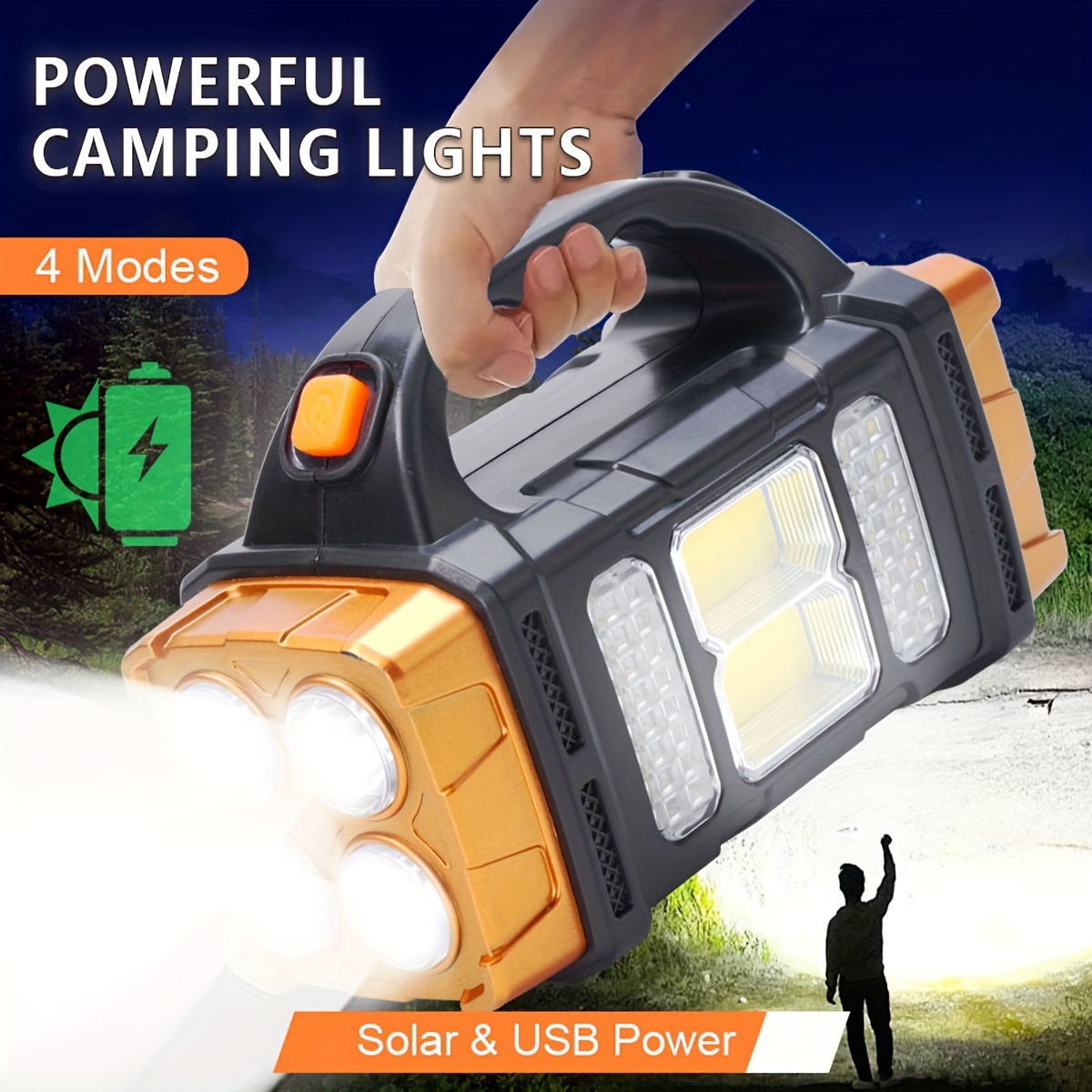 Outdoor Lighting Led Fixtures - Senter LED Tenaga Surya Daya Tinggi