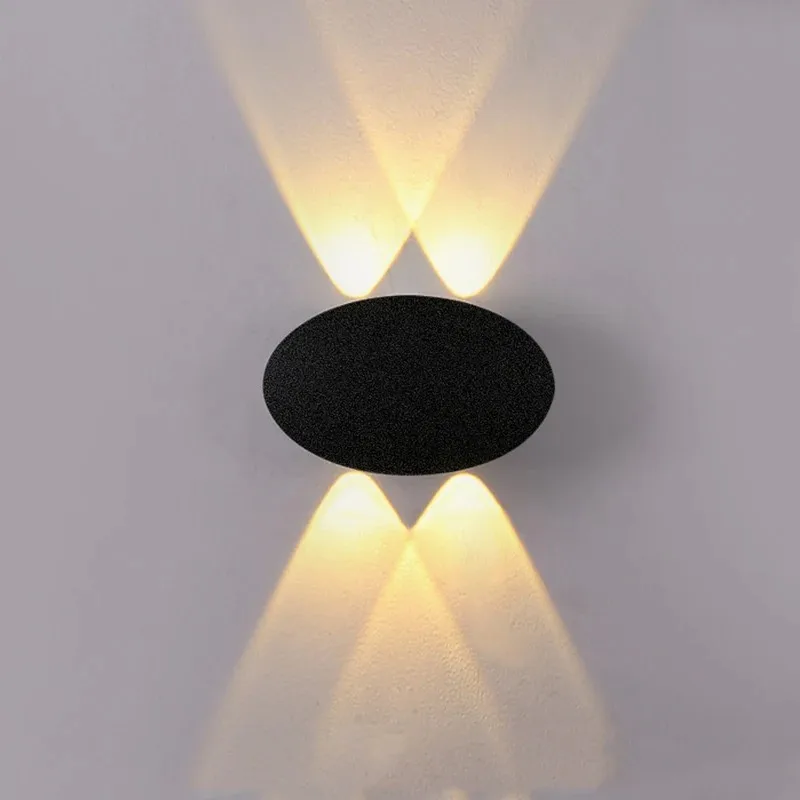 Outdoor Lighting Voltage - Lampu Dinding Taman LED Oval 4W