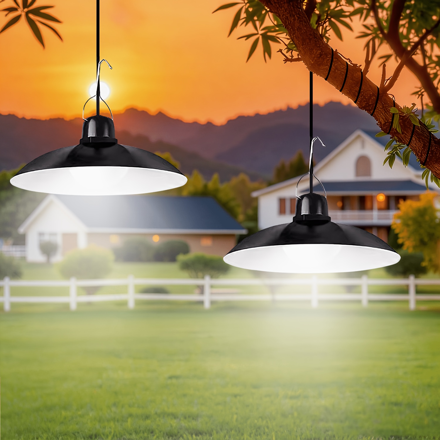Outdoor Lighting Pendant - 1 Buah Lampu Gantung Tenaga Surya