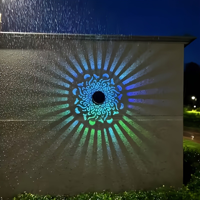 Outdoor Lighting Led Fixtures - Lampu Dinding LED Tenaga Surya Proyeksi