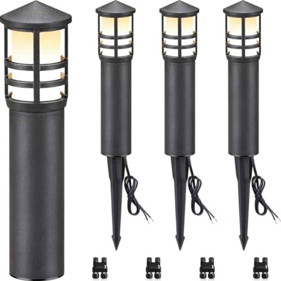 Outdoor Lighting Voltage - Lampu Jalur Tegangan Rendah 4-Pak 3W