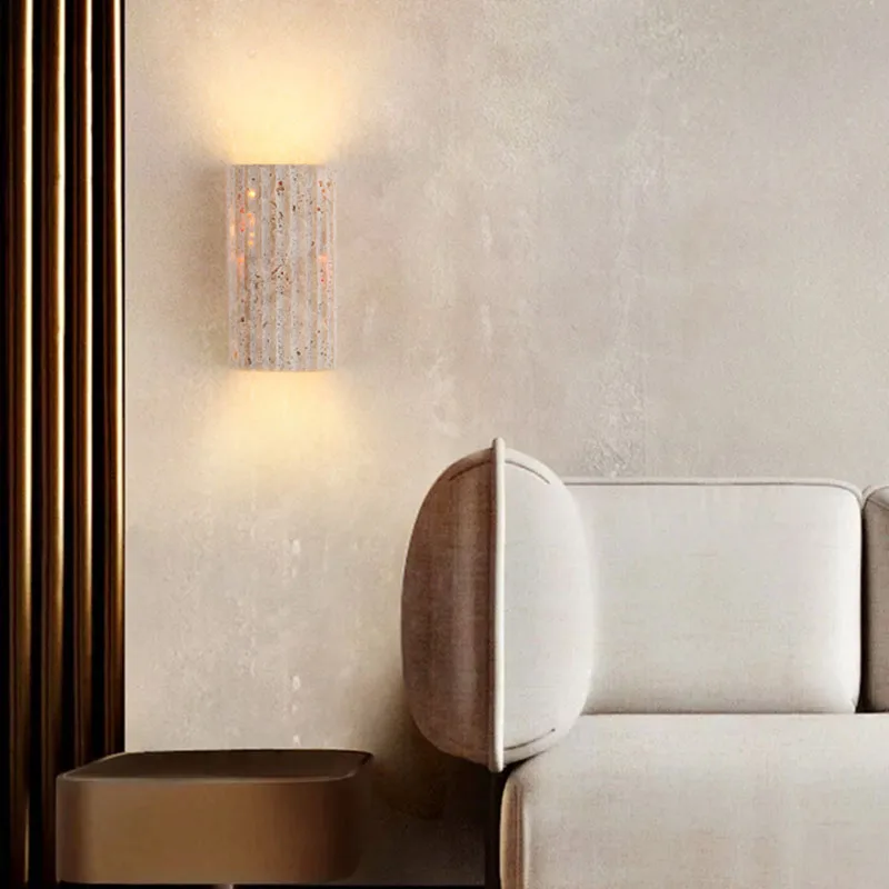 Lampu Dinding Batu Travertine  - Outdoor Lighting Restaurant ulasan dan harga