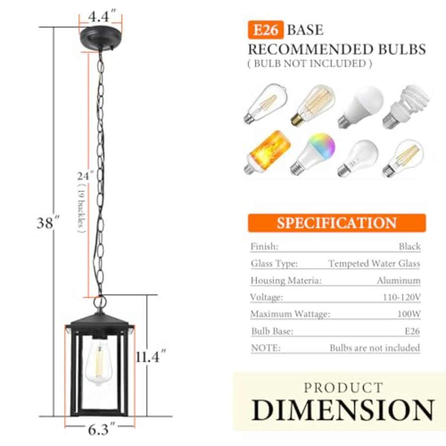 Lampu Gantung Luar Ruangan unt - Outdoor Lighting Pendant ulasan dan harga
