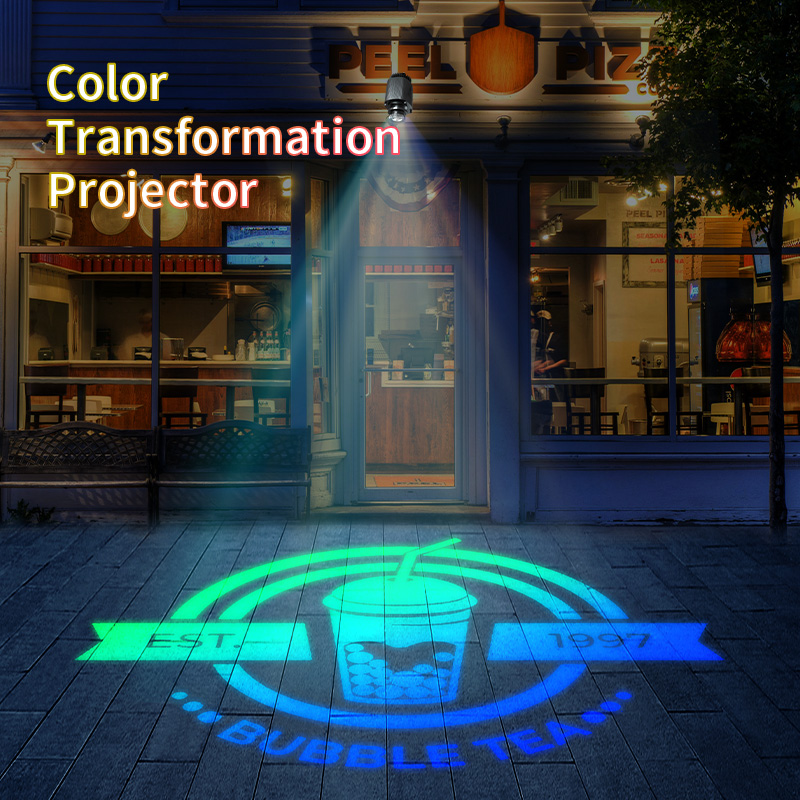 Lampu Proyektor Gobo Berputar  - Outdoor Lighting Logo ulasan dan harga