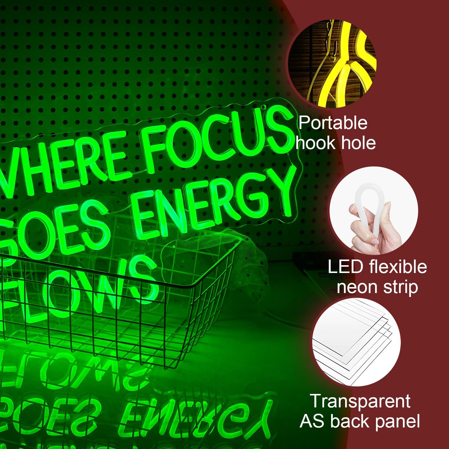 Lampu LED Neon Sign dengan Kut - Outdoor Lighting Quotes ulasan dan harga