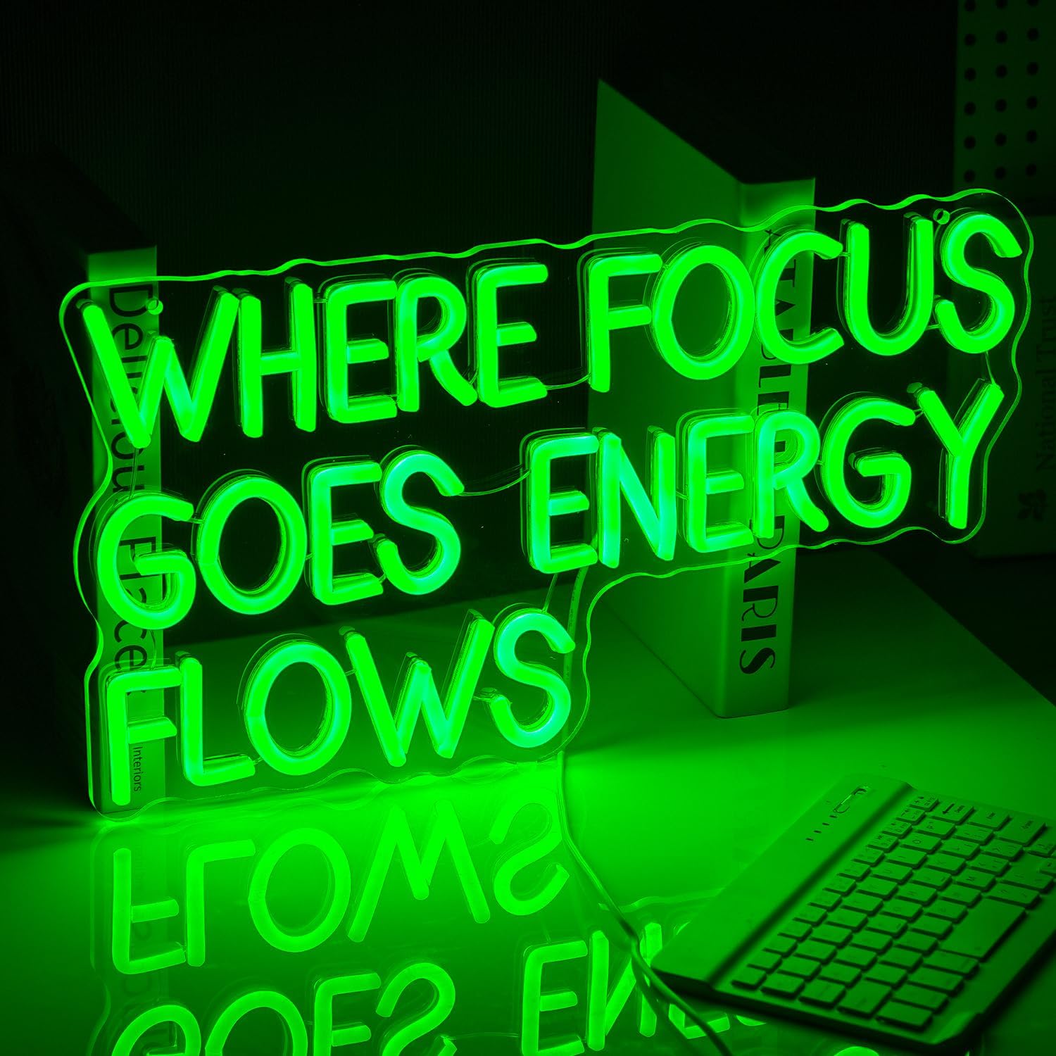 Lampu LED Neon Sign dengan Kut - Outdoor Lighting Quotes ulasan dan harga