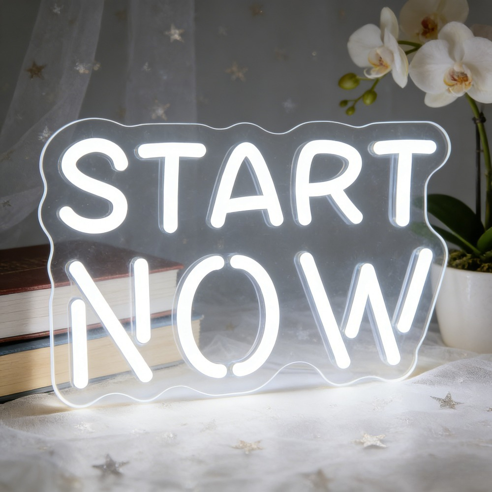Lampu Neon LED Motivasi Mulai  - Outdoor Lighting Quotes ulasan dan harga