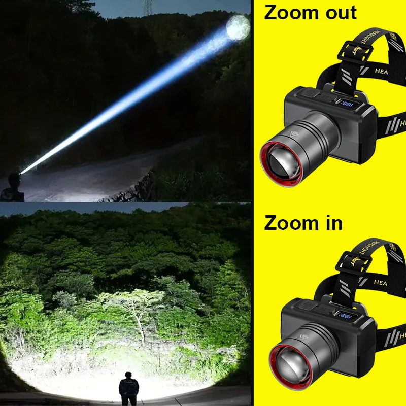 Lampu Kepala LED Digital 2026  - Motion Sensor Outdoor ulasan dan harga