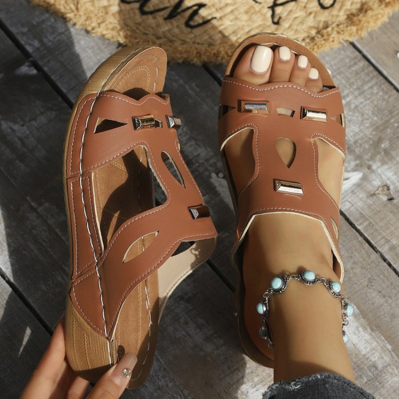 Sandal Wedges Wanita Gaya Roma - Outdoor Lighting Globes ulasan dan harga