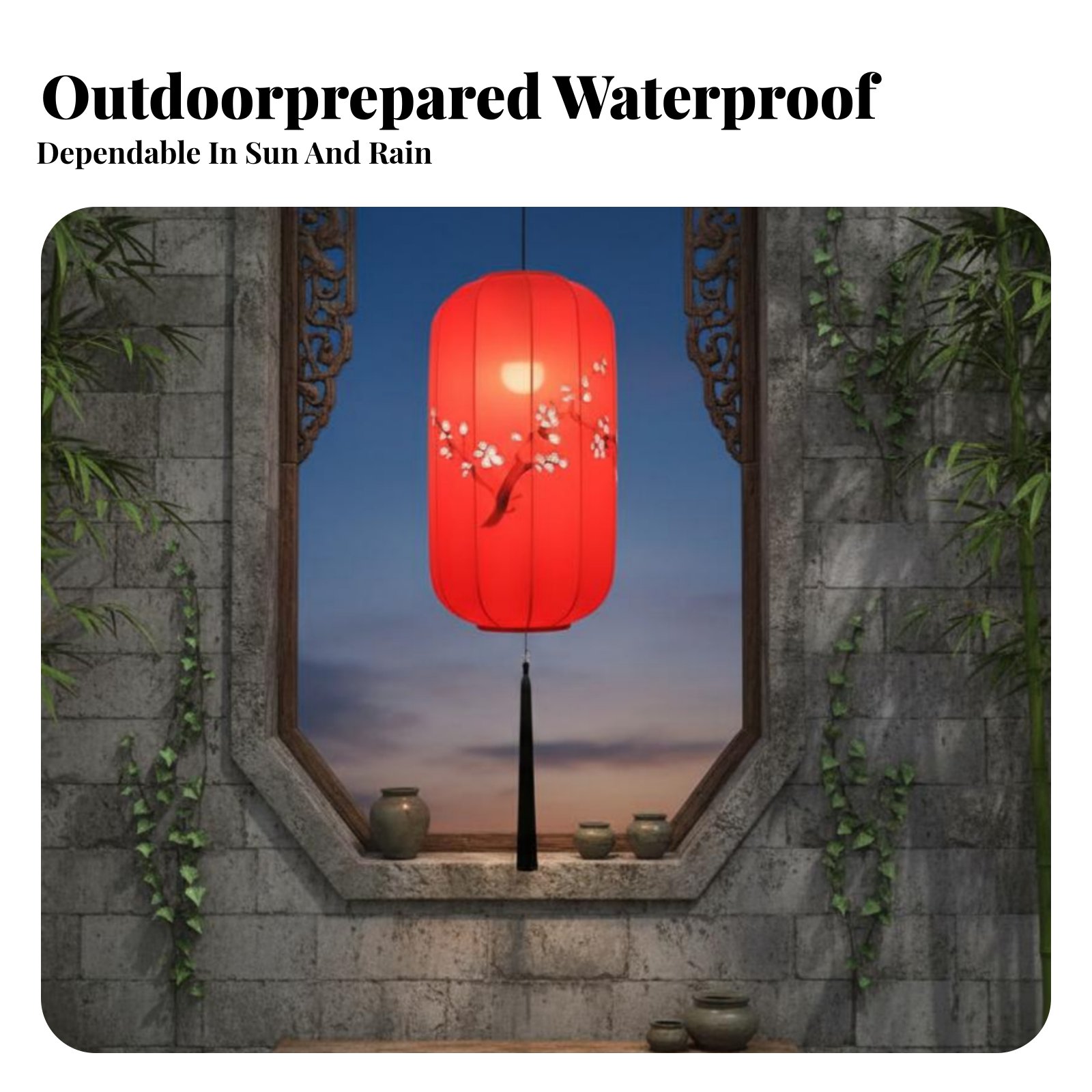 Lentera Cina Lukis Tangan, Lam - Outdoor Lighting Restaurant ulasan dan harga