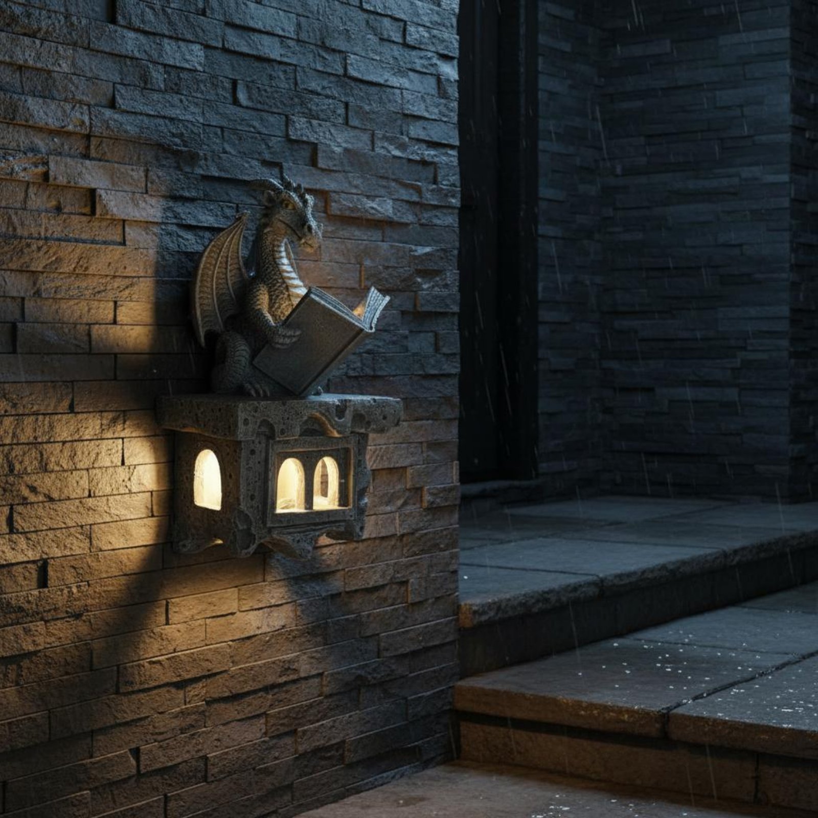 Solar Wyvern Wall Shine Otomat - Outdoor Lighting Wall ulasan dan harga