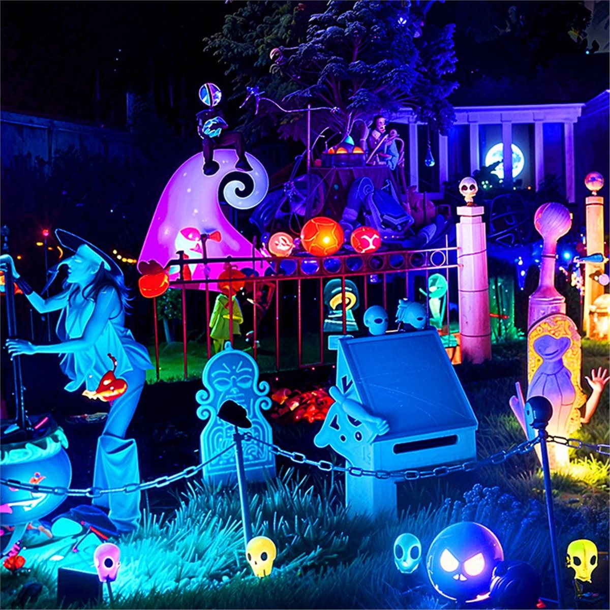 Nices 100W RGBCW Lampu Sorot L - Outdoor Lighting Uk ulasan dan harga