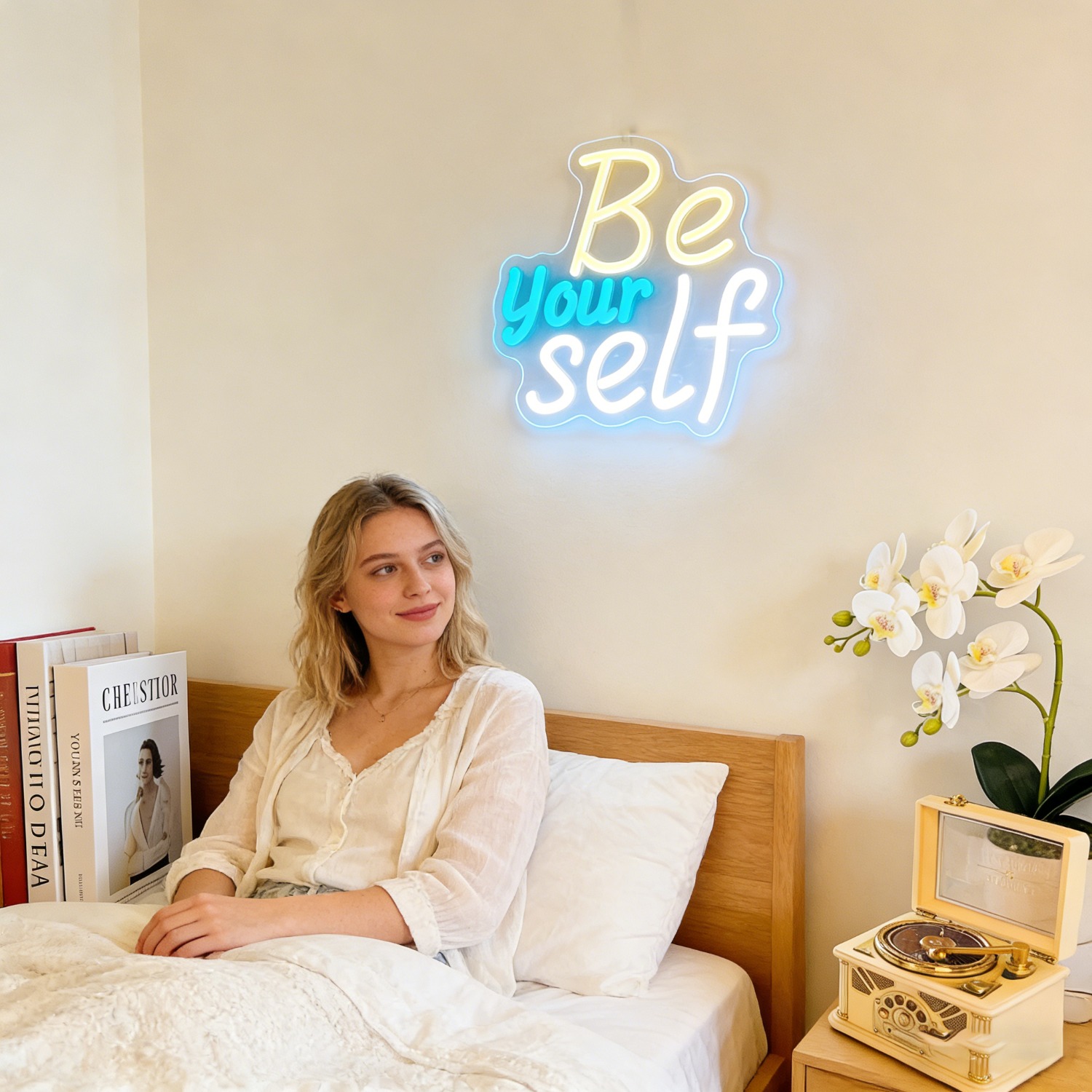 Lampu Neon LED Inspiratif Be Y - Outdoor Lighting Quotes ulasan dan harga
