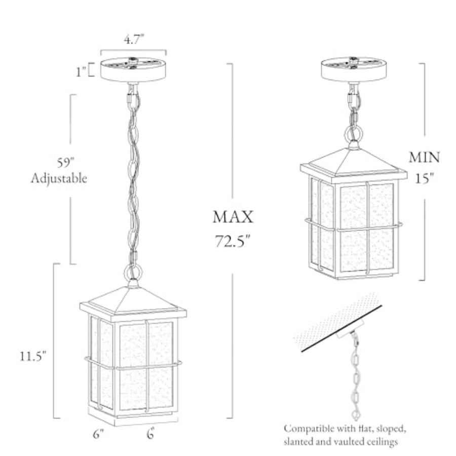 Lampu Gantung Luar Ruangan, La - Outdoor Lighting Pendant ulasan dan harga