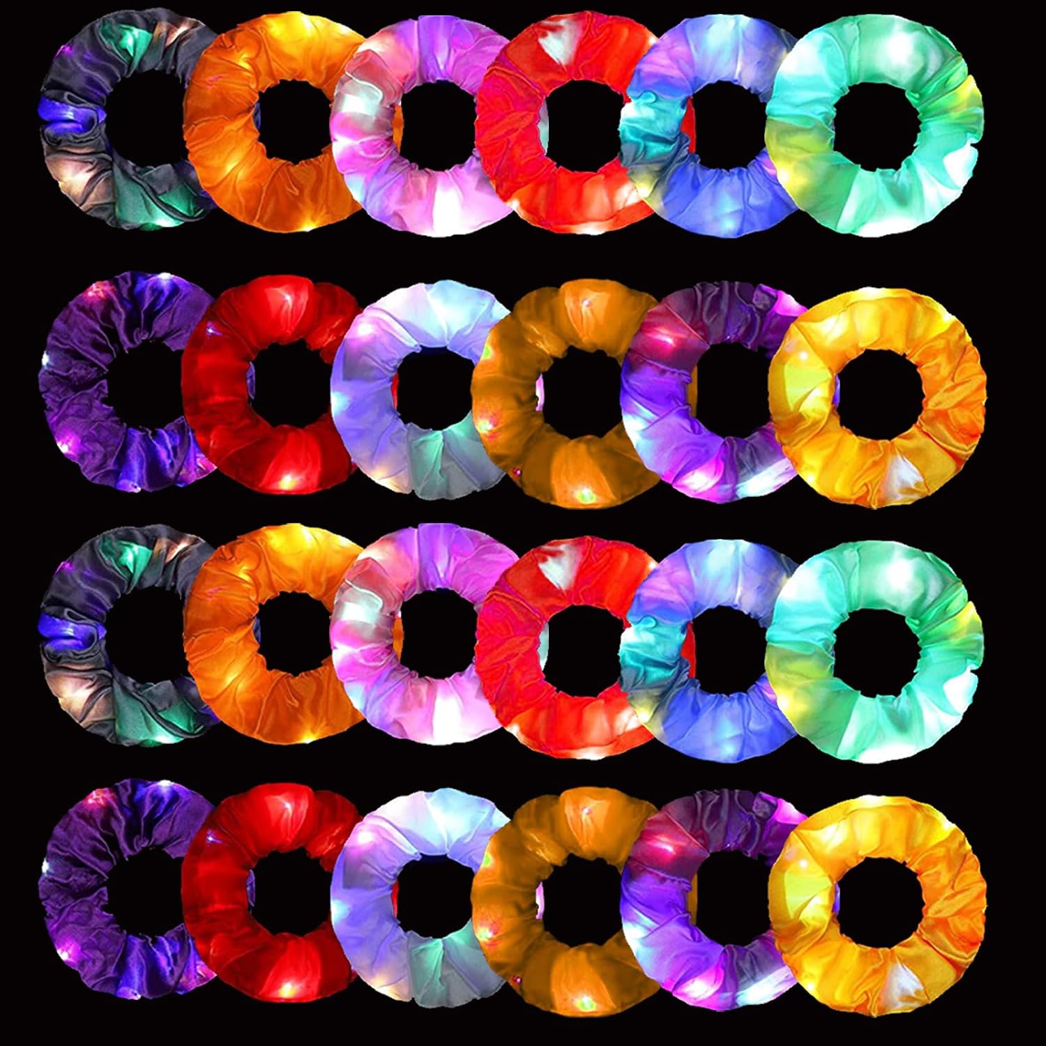 6 Buah Ikat Rambut LED Scrunch - Outdoor Lighting Effects ulasan dan harga