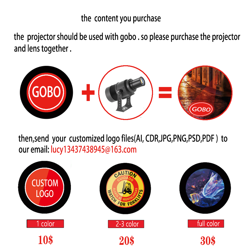 Proyektor Logo Gobo Led HD kus - Outdoor Lighting Logo ulasan dan harga