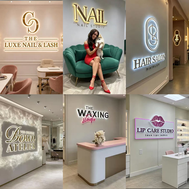 Logo Bisnis Kustom Tanda Logam - Outdoor Lighting Logo ulasan dan harga