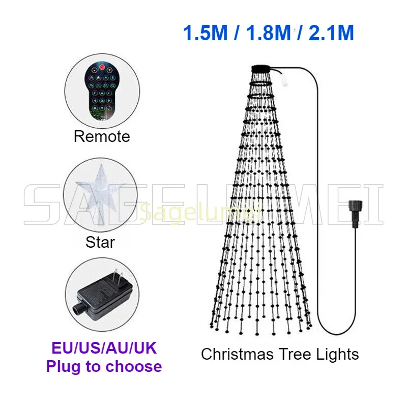 Lampu Natal RGBIC 400LED Lampu - Outdoor Lighting Uk ulasan dan harga