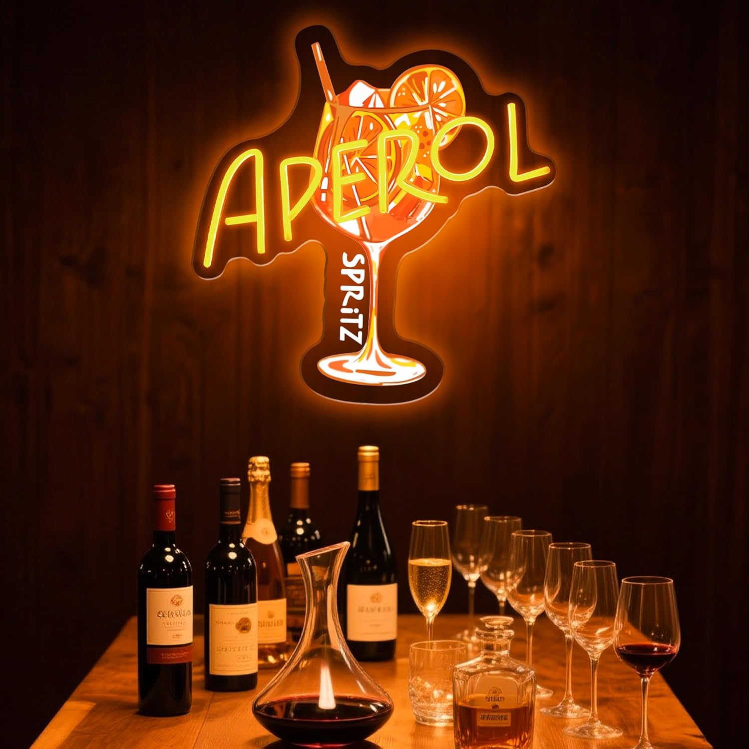 Lampu Neon LED Orange/Aperol S - Outdoor Lighting Restaurant ulasan dan harga