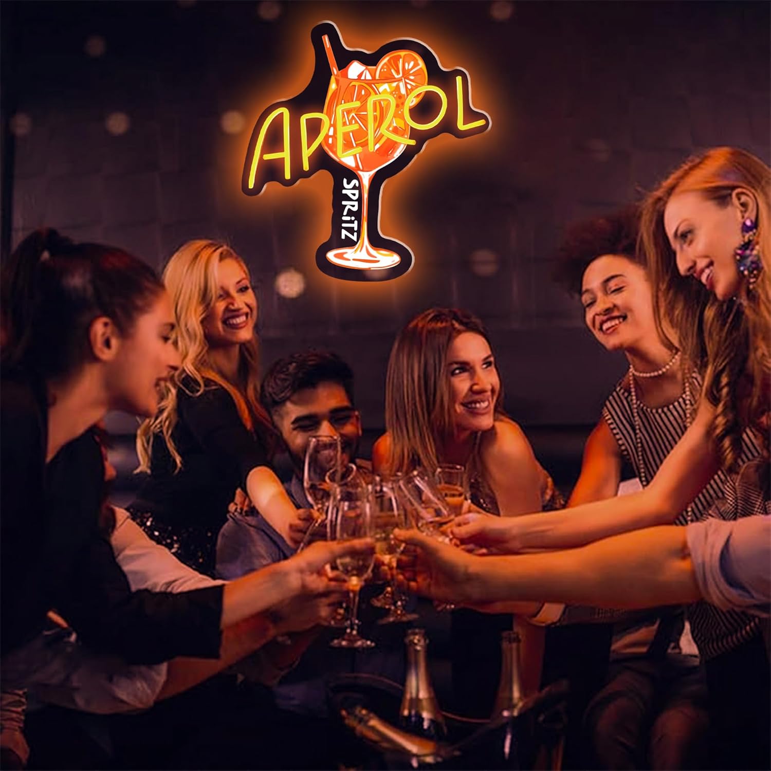 Lampu Neon LED Orange/Aperol S - Outdoor Lighting Restaurant ulasan dan harga