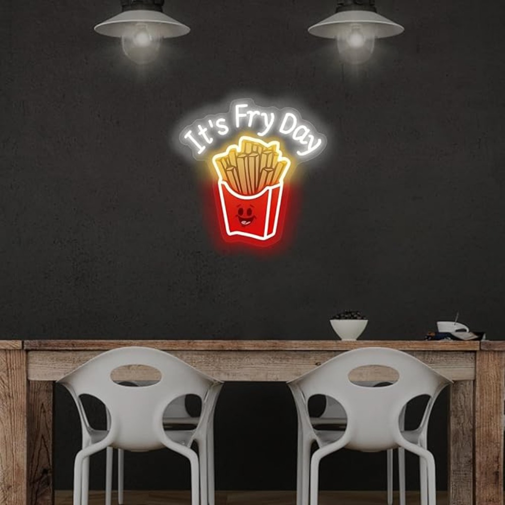 Lampu Neon kentang goreng, tan - Outdoor Lighting Restaurant ulasan dan harga