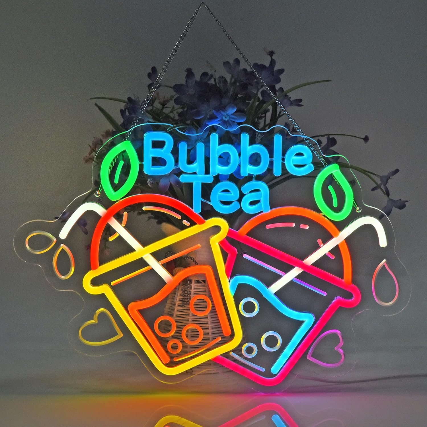 Lampu Neon Bubble Tea USB LED  - Outdoor Lighting Restaurant ulasan dan harga