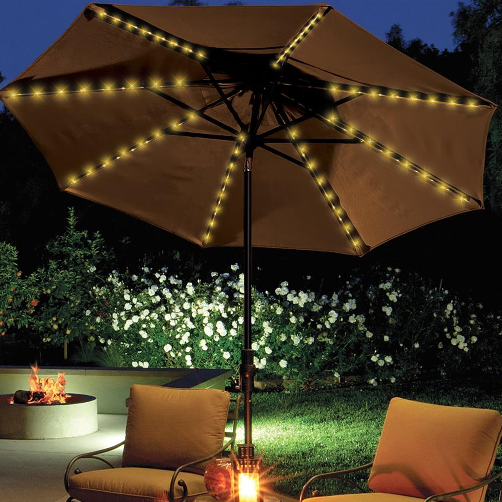 Lampu Tali Payung Surya 104 LE - Outdoor Lighting Led Fixtures ulasan dan harga