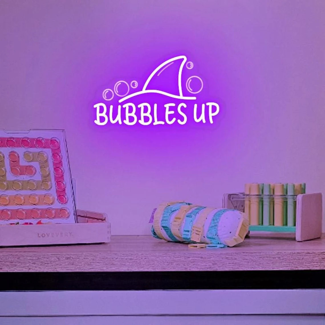 Bubbles Up Neon Sign, Lampu Ne - Outdoor Lighting Quotes ulasan dan harga