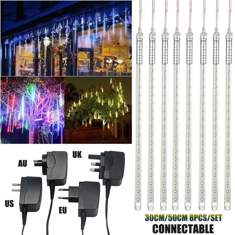Lampu setrip LED 8 tabung huja - Outdoor Lighting Effects ulasan dan harga