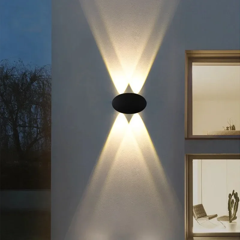Lampu Dinding Taman LED Oval 4 - Outdoor Lighting Voltage ulasan dan harga