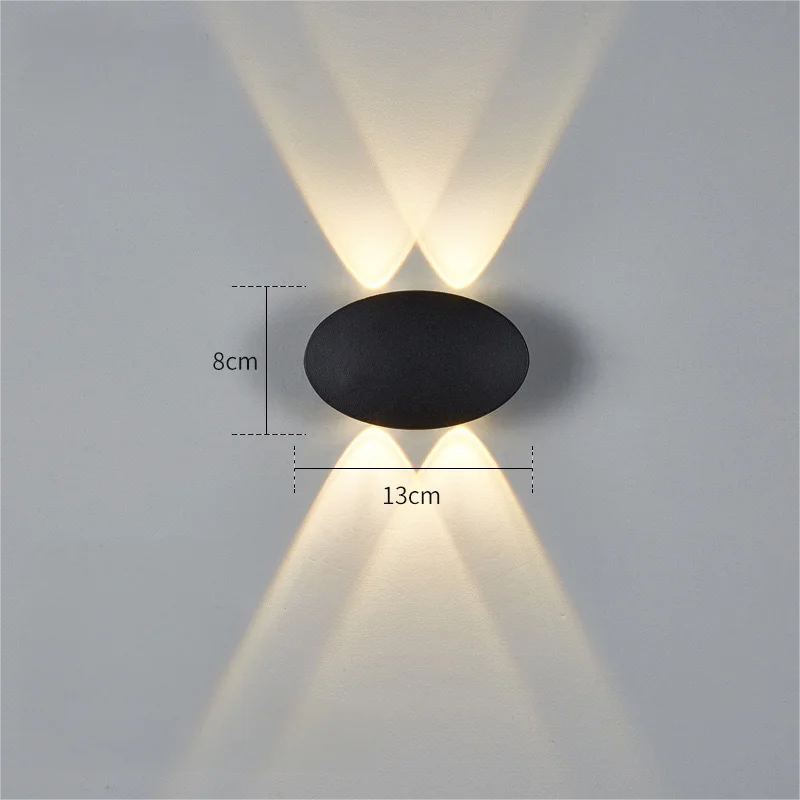 Lampu Dinding Taman LED Oval 4 - Outdoor Lighting Voltage ulasan dan harga