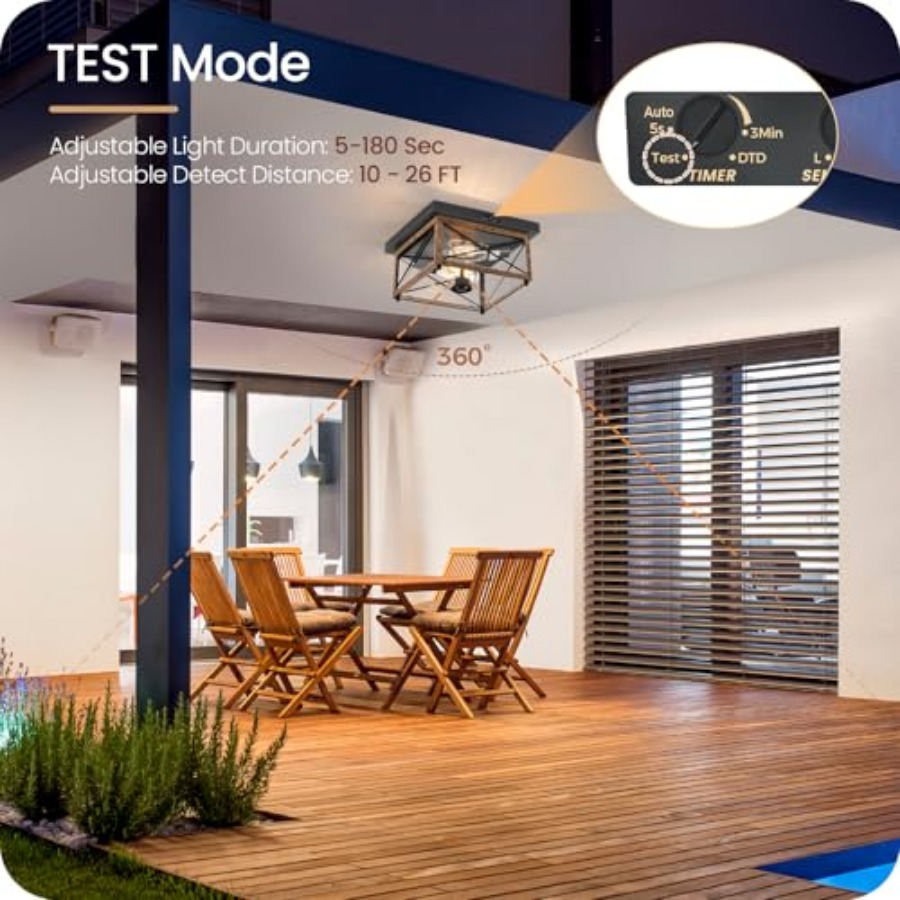 Lampu Plafon Luar Ruangan deng - Motion Sensor Outdoor ulasan dan harga
