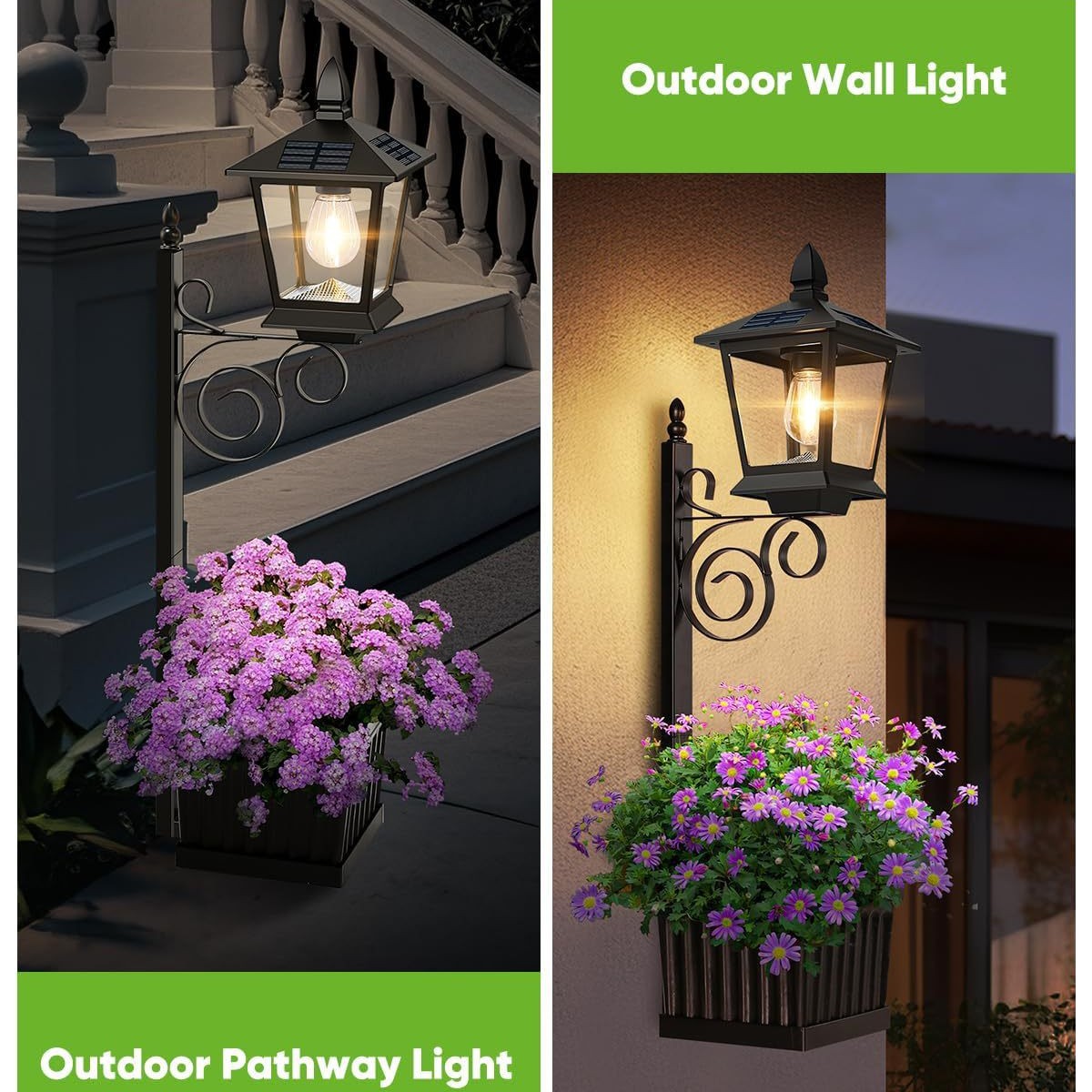 Lampu Taman Tenaga Surya 2-in- - Outdoor Lighting Wall ulasan dan harga