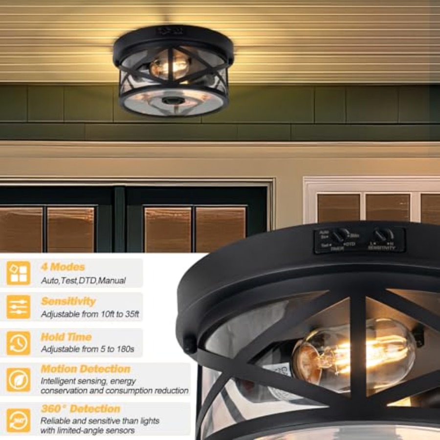 Lampu Langit-langit Luar Ruang - Motion Sensor Outdoor ulasan dan harga