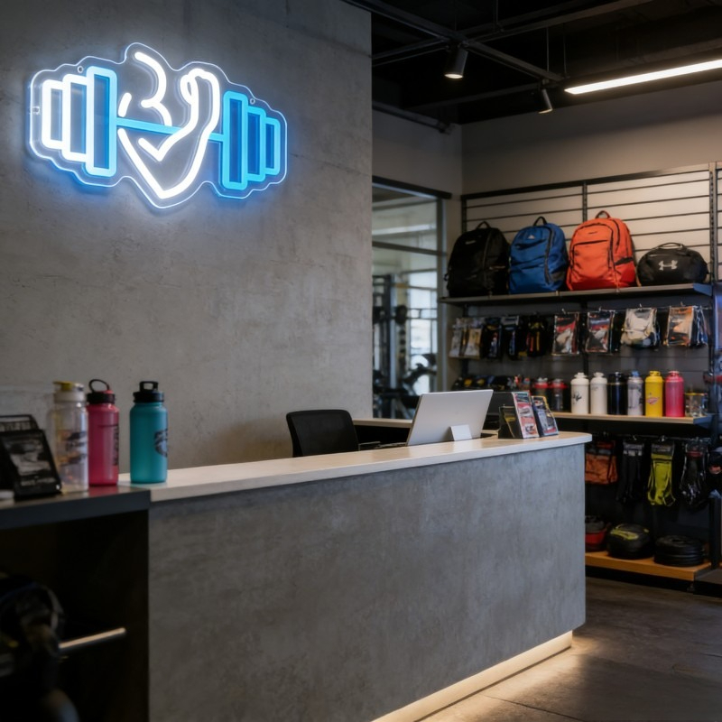 Lampu LED Neon Sign Bicep Dumb - Outdoor Lighting Quotes ulasan dan harga
