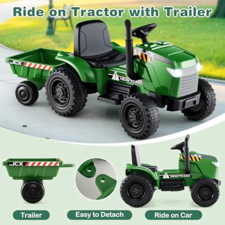 Traktor Mainan dengan Trailer  - Outdoor Lighting Remote Control ulasan dan harga