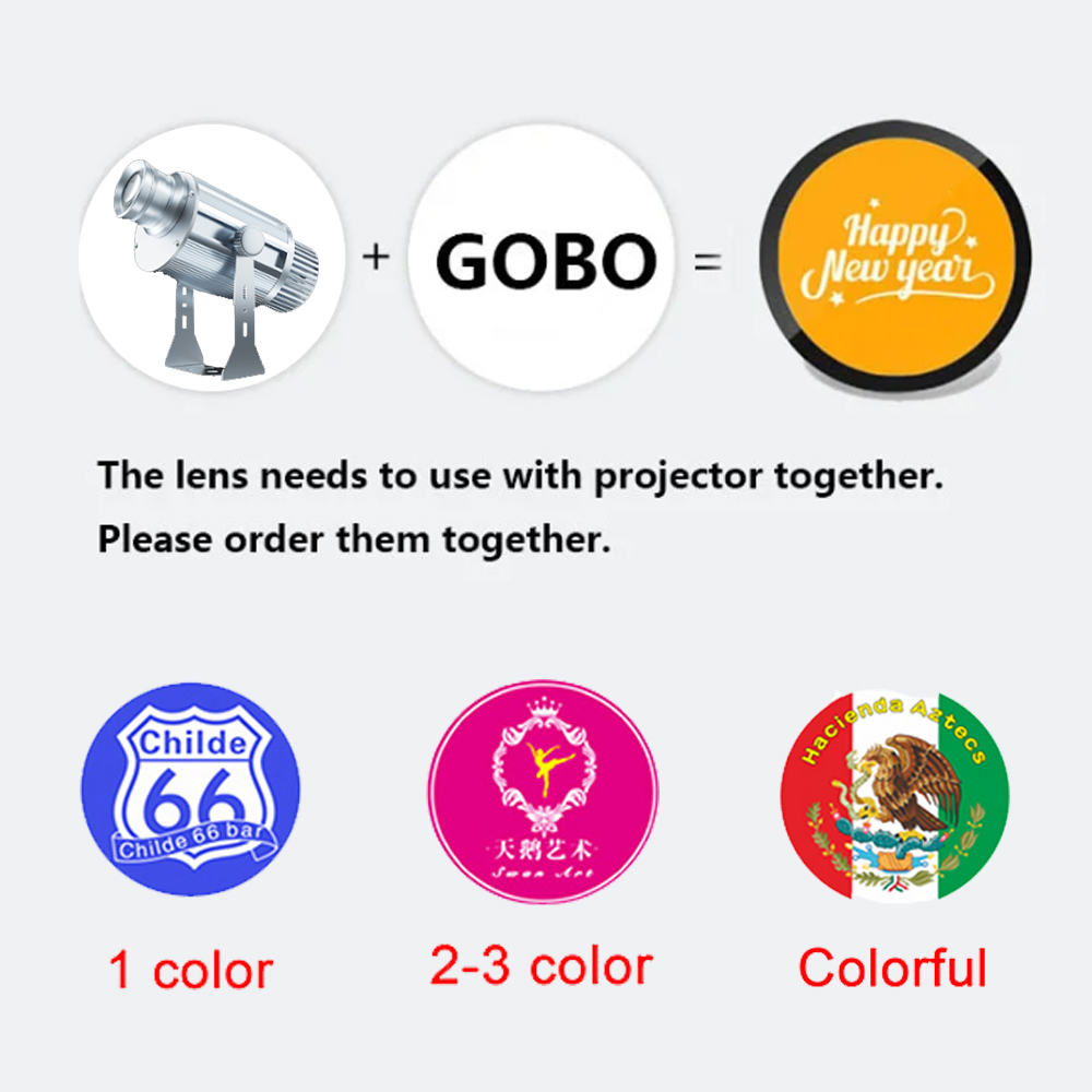 Lampu Proyektor Gobo LED Outdo - Outdoor Lighting Logo ulasan dan harga